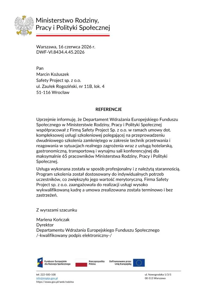 Ministerstwo Rodziny, Pracy i Polityki Społecznej