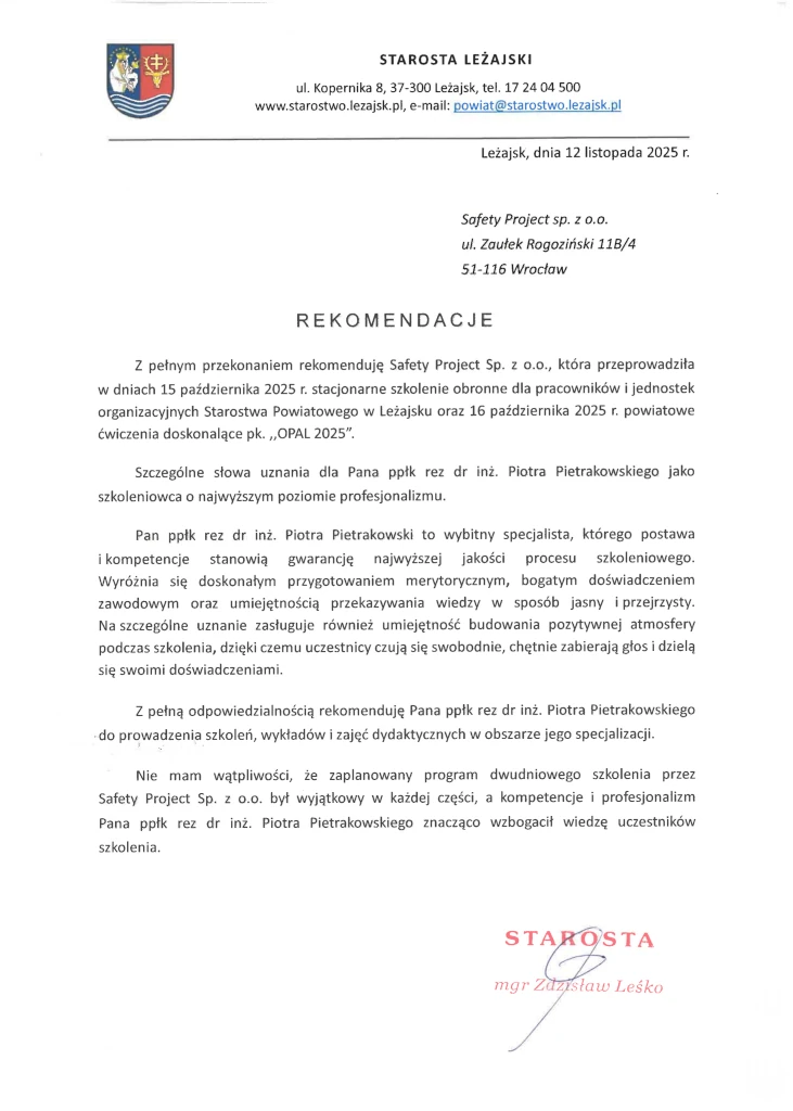 Starostwo Powiatowe w Leżajsku