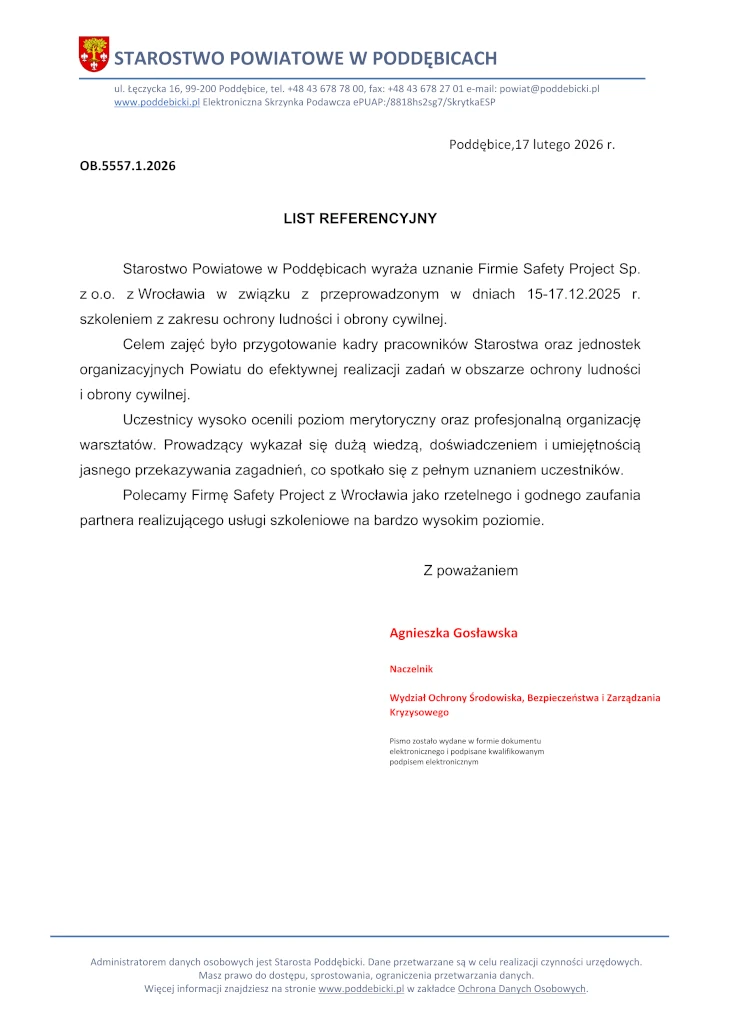 Starostwo Powiatowe w Poddębicach